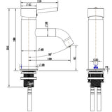 Cordoba Gunmetal Basin Mixer