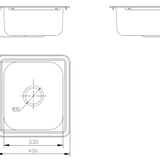 456mm Drop-In / Undermount