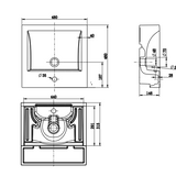 480 Semi Recessed Basin