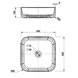Above Counter Basin 400*400*120