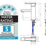 Square Basin Mixer 35mm cartridge
