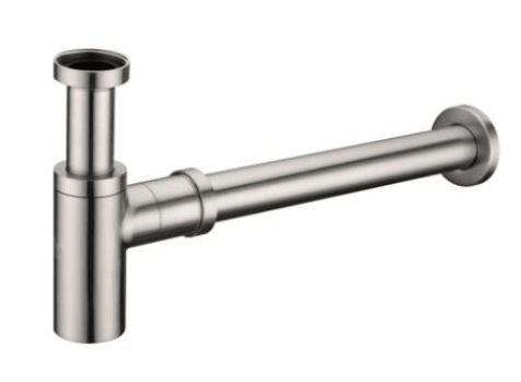 BN-GA283 Brushed Nickel 32mm P Trap - Sleek brushed nickel finish, durable and perfect for modern plumbing installations.