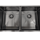 CHBD-7440R Black Double Bowl Sink – Modern Stainless Steel Kitchen Sink with Spacious Bowls