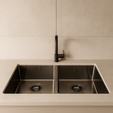 Black Double Bowl Sink