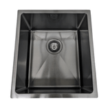 Black Single Bowl Sink – 390440190mm Stainless Steel Sink with a sleek black matte finish