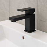 Black Square Basin Mixer