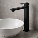 Black Square Tall Basin Mixer