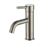 BNA-70E Brushed Nickel Basin Mixer with 35mm cartridge and sleek brushed nickel finish for modern bathrooms.