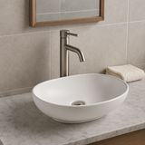 Valencia Brushed Nickel Tall Basin Mixer