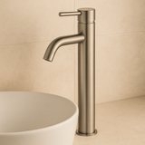 Valencia Brushed Nickel Tall Basin Mixer