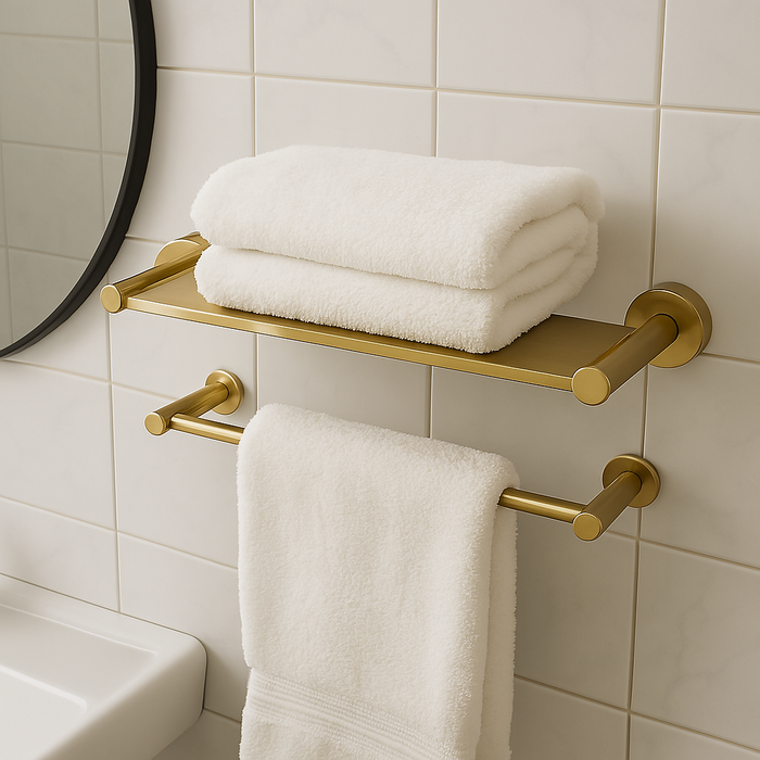 Brushed Gold Stainless Steel Shelf