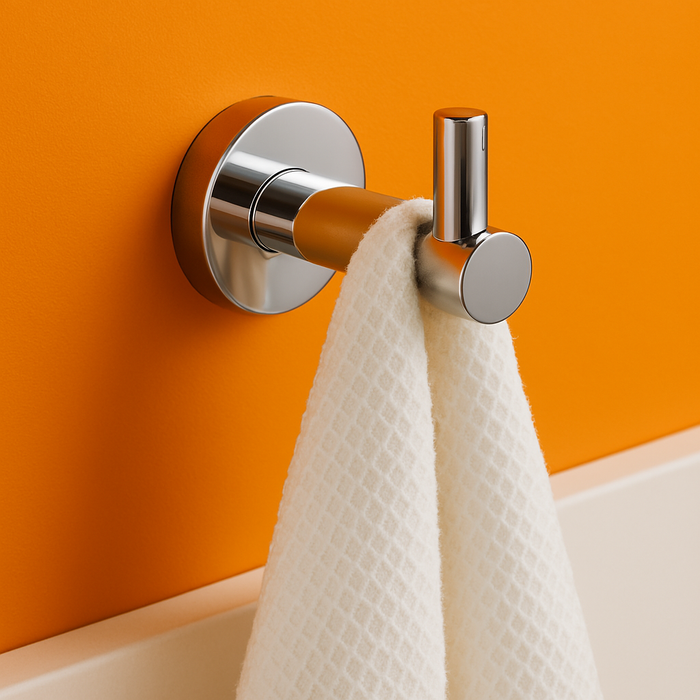 Chrome Round Robe Hook