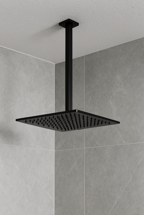 Black Square Shower Head 300x300