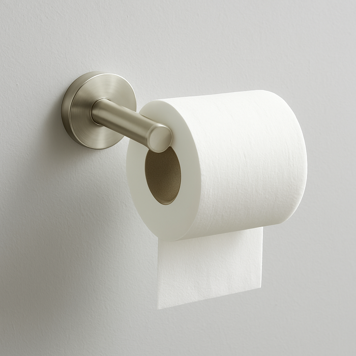 Brushed Nickel Toilet Paper Holder