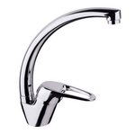 TK72G Duck Handle Kitchen Mixer – 40mm cartridge, 256mm mixer height, 228mm(H) x 186mm(D) spout, WELS 5 Star, modern kitchen faucet.