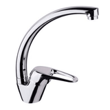 TK72G Duck Handle Kitchen Mixer – 40mm cartridge, 256mm mixer height, 228mm(H) x 186mm(D) spout, WELS 5 Star, modern kitchen faucet.