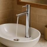 Round Tall Basin Mixer 40mm cartridge