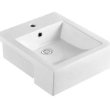 MG-8050-I Semi Recessed Basin – 420mm x 470mm x 150mm with 40mm O/F faucet hole