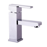 TYO-42B Square Basin Mixer – Chrome finish square basin faucet with a 35mm cartridge, modern design, and 5L/min water flow efficiency for contemporary bathrooms.