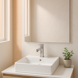 Square Ceramic Basin – Above Counter Slimline Top (No Overflow)440mmx440mmx100mm