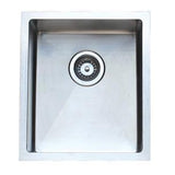 Square Undermount Sink BS-3540R with spacious bowl and polished stainless steel finish.