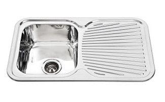 Round Corner Sink BH-78 with polished stainless steel finish and spacious bowl design.