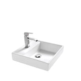 Square Ceramic Basin – Above Counter Slimline Top (No Overflow)440mmx440mmx100mm