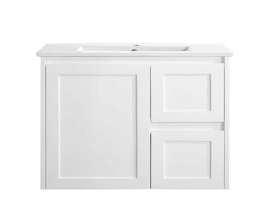 Luna -750W-SD Wall Hung Vanity 460mm – Modern Floating Bathroom Cabinet