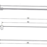 Cordoba Gunmetal Stainless Steel Shelf