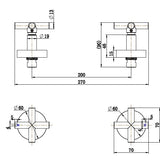 Cross Handle Wall Top Assemblies