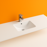 1500mm Single Bowl Vanity Top – Ceramic Basin with Tap Hole