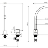 7.5L Round Handle Basin / Sink Set