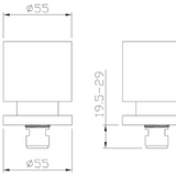 Marbella Brushed Gold Double Round Taps