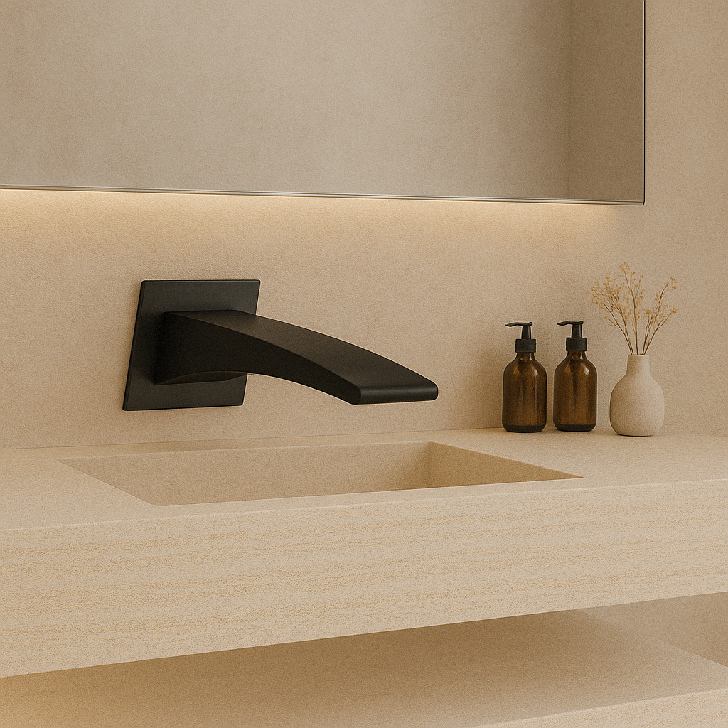 180mm Onix  Black Bath Spout