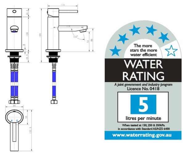 Oval Basin Mixer 35mm cartridge