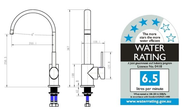 Oval Kitchen Mixer 35mm cartridge