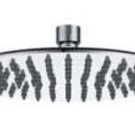 Round Showerhead SRR-081 – 200mm diameter, 10.5L/min water flow, and chrome finish for modern bathrooms.