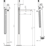 Round Floor Mixer Set