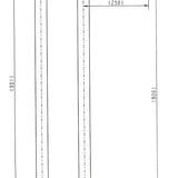 Round Floor Mixer with a swivel spout