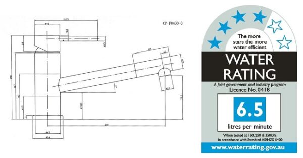 Round Kitchen Mixer with Long Spout