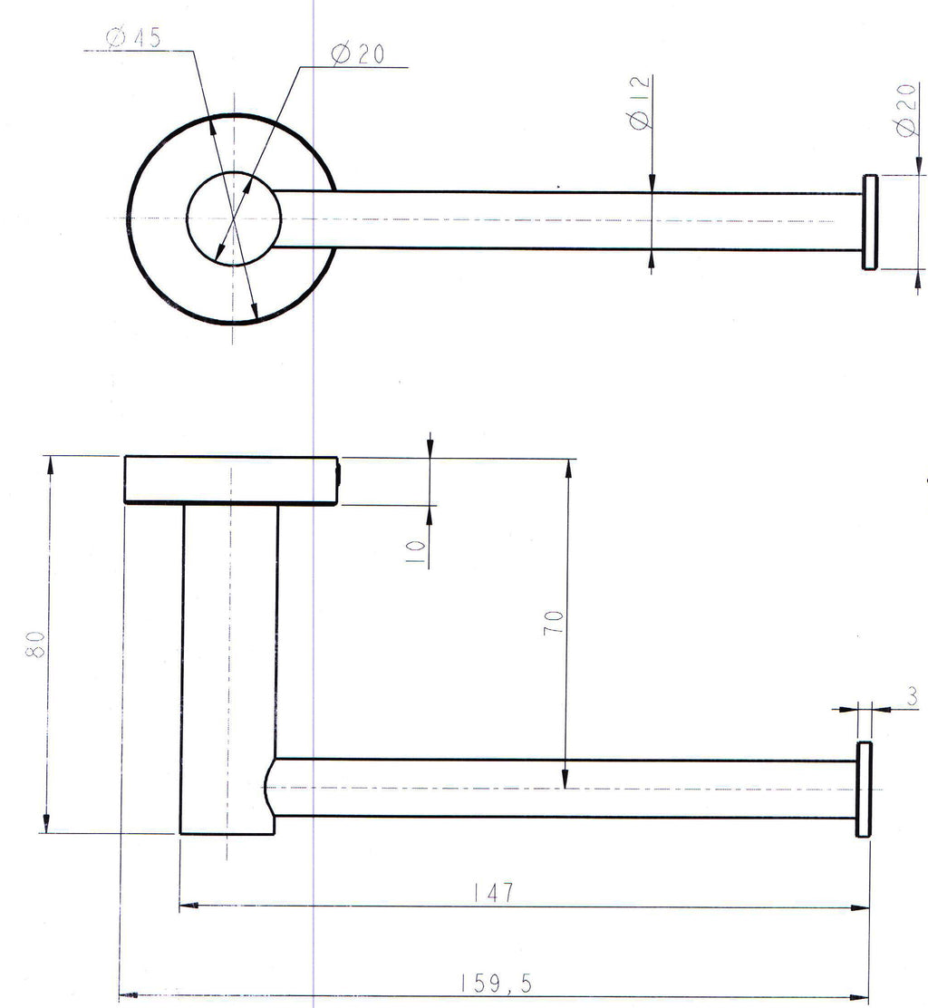 Round Toilet Paper Holder