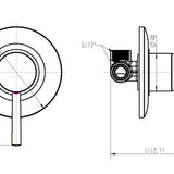 Round Wall Mixer