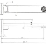 Bath Spout - 188mm