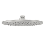 Brushed Nickel Shower Head BNS-25R – 250mm round showerhead with WELS 3-star rating for modern bathrooms.