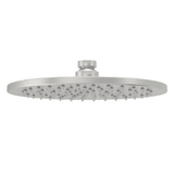 Brushed Nickel Shower Head BNS-25R – 250mm round showerhead with WELS 3-star rating for modern bathrooms.