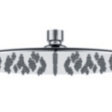 Round Showerhead SRR-101 – 250mm diameter, 8L/min water flow, and chrome finish for modern bathroom setups.