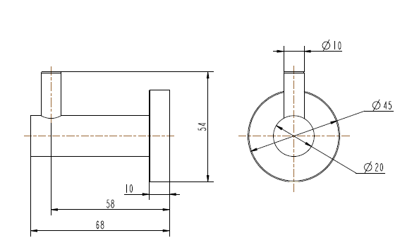 Seville Antique Brass Robe Hook