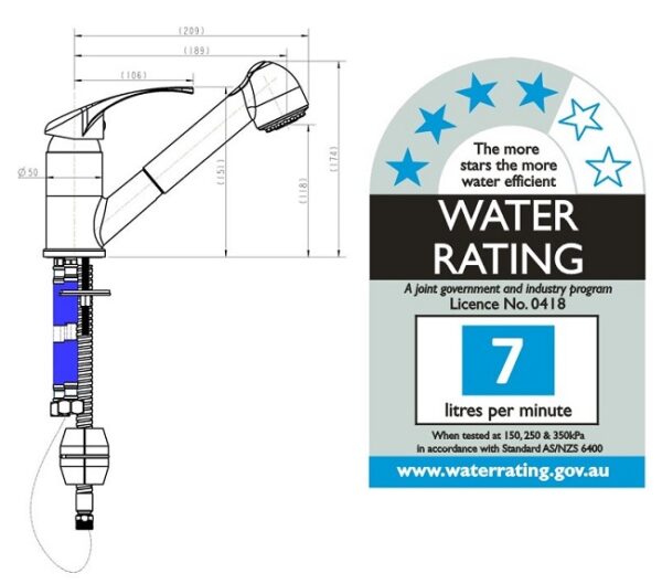 Solid Handle Vege Spray Mixer