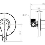 Solid Handle Wall Mixer (35mm)