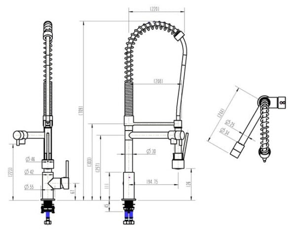Tall Vege Spray Mixer